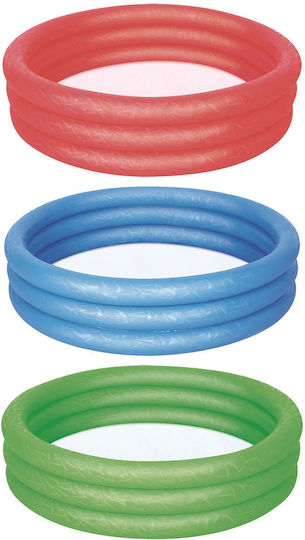 Bestway Παιδική Στρογγυλή Πισίνα PVC 282lt Φουσκωτή 152x30εκ. Κόκκινη
