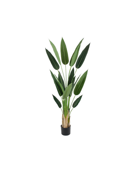 GloboStar Artificial Plant in Pot Bird of Paradise Green 140cm 1pcs