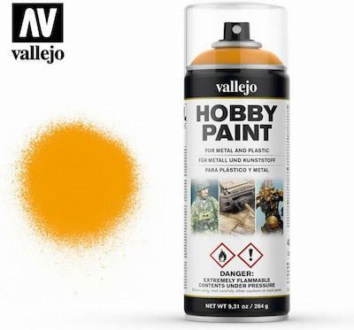 Acrylicos Vallejo Hobby Paint Model Making Paint in Spray Yellow 400ml 28018 VAL28018