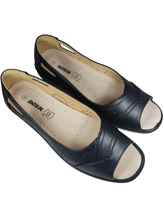 Women's moccasins ANTRIN MIKA-170 Black