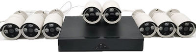 Integrated CCTV System Wi-Fi with 8 Wireless Cameras 1080p