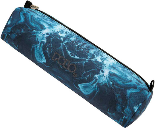 Polo Art Pencil Case Barrel Blue