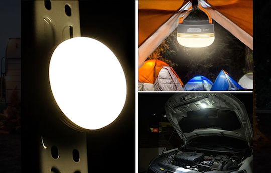 Superfire Battery Light for Camping Waterproof with Flashlight 127lm 2.5W
