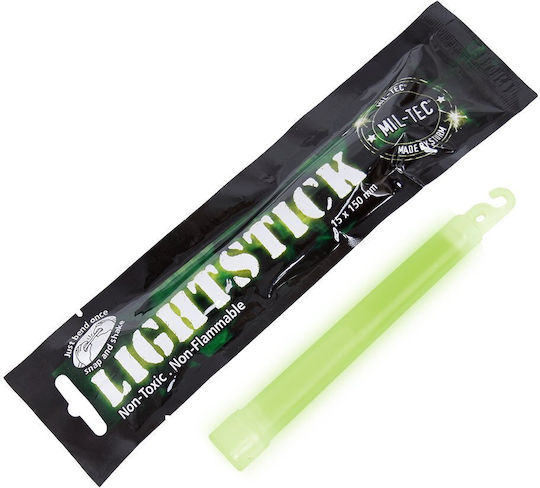 Mil-Tec Lightstick Химическа Светлина за Къмпинг Водоустойчив Зелен 1.5x1.5см