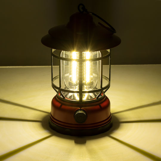 GloboStar Φανάρι Led Επαναφορτιζόμενο για Camping με Φακό 500lm 5W