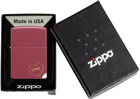 Zippo Ангажимент Пламък Ветроустойчив Love Heart