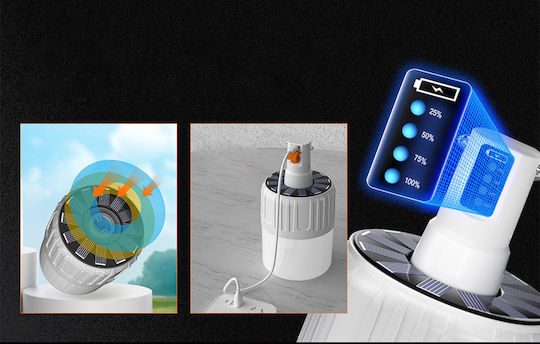 Superfire T26 Solarlampe für Camping mit Taschenlampe 500lm 18W