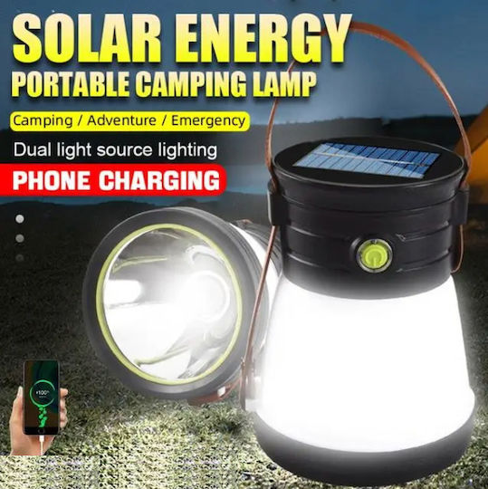 1158 Φανάρι Led Επαναφορτιζόμενο για Camping με Φακό