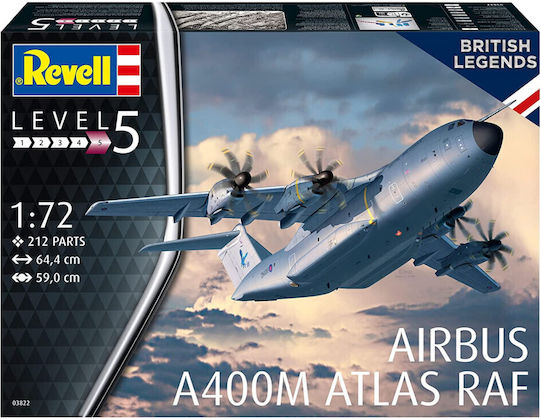 Revell A400M Atlas “RAF” Фигура за Моделизъм Самолет в Мащаб 1:72