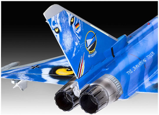 Revell Eurofighter Typhoon "The Bavarian Tiger 2021" Modeling Figure Airplane 85 Pieces in Scale 1:72 22.2x15.5cm.