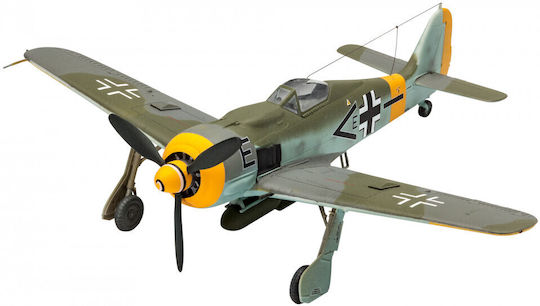 Revell Focke Wulf Fw190 F-8 Modeling Figure Airplane Gray 46 Pieces in Scale 1:72