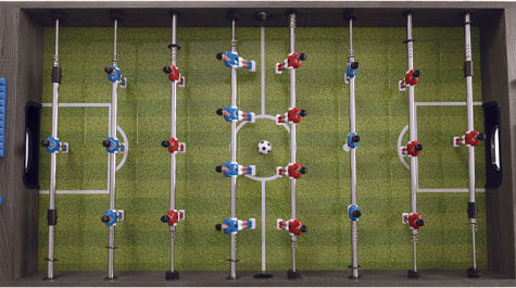Garlando Foosball F-2 Wooden Football Standing Table with Telescopic Rods L121xW98xH81cm