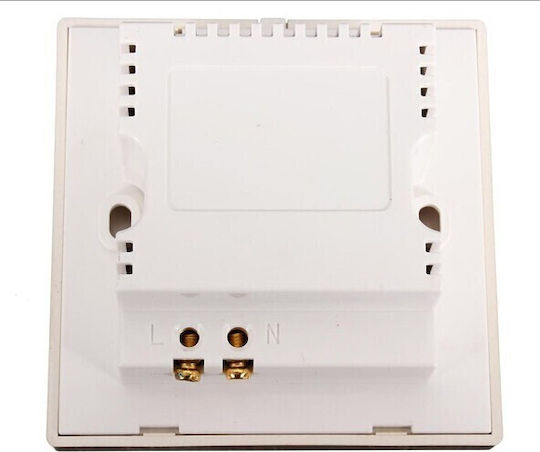 Gemauerte Steckdose mit 4 USB-Anschlüssen und Schalter Beige