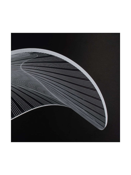 GloboStar Acrylica Pendant Light Black 66x66cm
