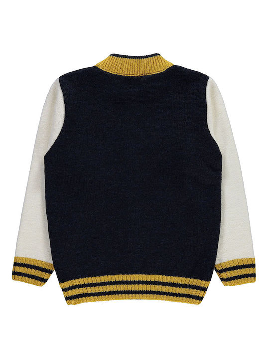 Boys' cardigan blue-yellow (10-14 years old)