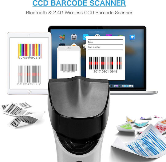 Netum Handheld-Scanner Drahtlos mit 2D- und QR-Barcode-Lesefunktion