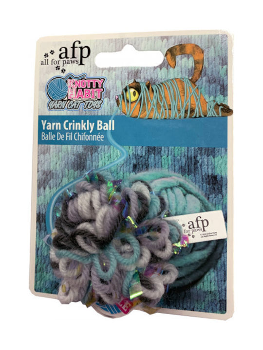 All For Paws Knotty Habit Yarn Crinkly Ball Παιχνίδι Γάτας Μπάλα