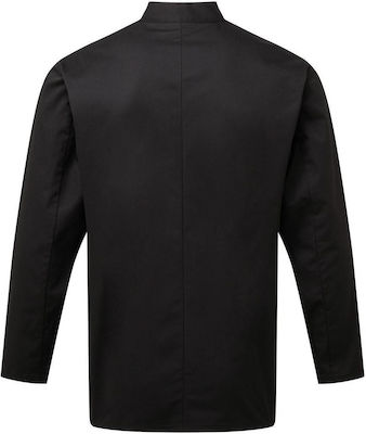 Premier PR901 Chef Long Sleeve Jacket Black