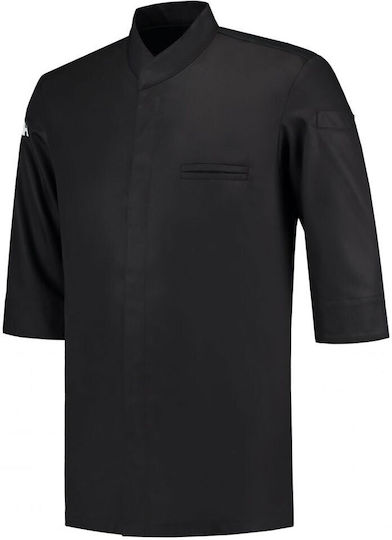 Le Nouveau Chef Coat Chef Black with 3/4 Sleeve Fabian