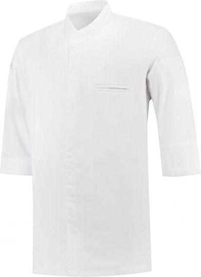 Le Nouveau Chef Coat Chef White with 3/4 Sleeve Fabian