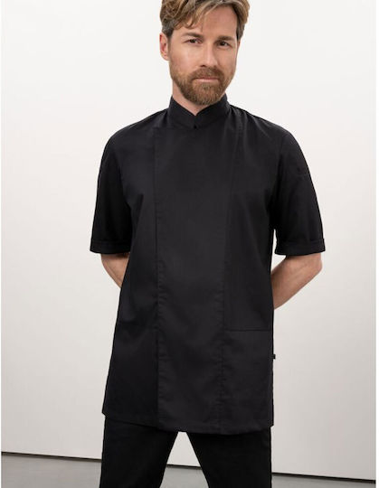 Le Nouveau Chef Палто Готвач Мъжко Черен с Къс ръкав Melvin