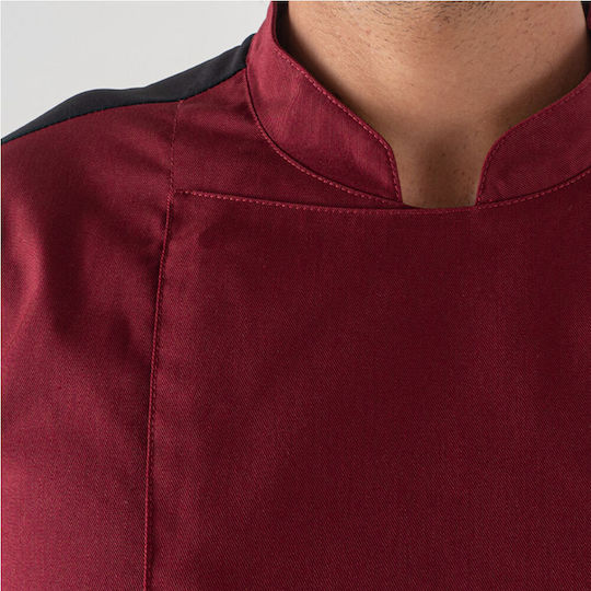 Giblor's Coat Chef Unisex Burgundy with Long Sleeve