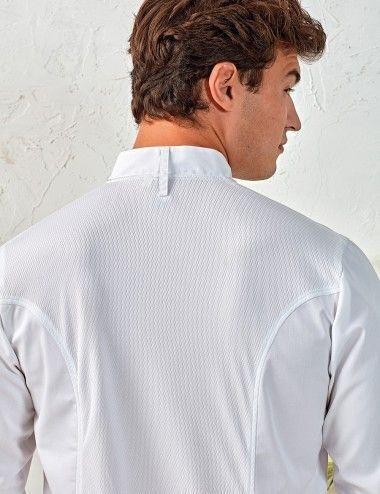 Chef Jacket 100% Cotton Male White with Long Sleeve PR903