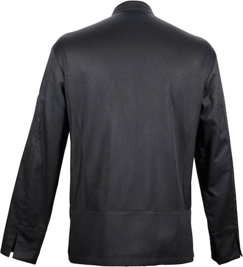 Clement Design Coat Chef Unisex Black with Long Sleeve Extase