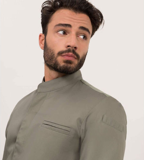 Le Nouveau Chef Mantel Koch Herren Grün mit Langärmelig Alain