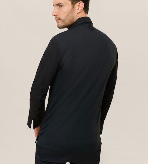 Le Nouveau Chef Mantel Koch Herren Schwarz mit Langärmelig Angelo