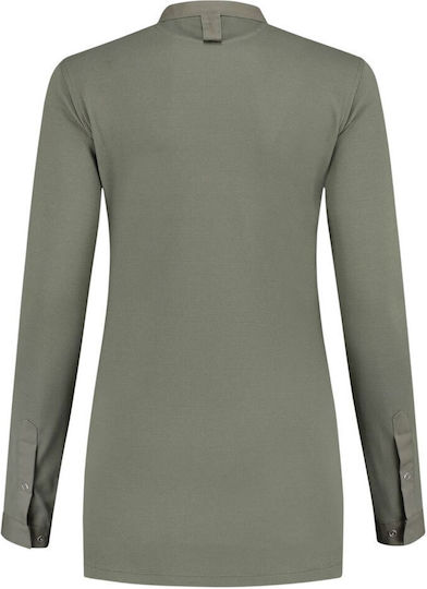 Le Nouveau Chef Coat Chef Unisex Khaki with Long Sleeve Julien