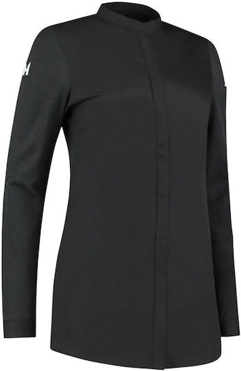 Le Nouveau Chef Mantel Koch Damen Schwarz mit Langärmelig Jolie