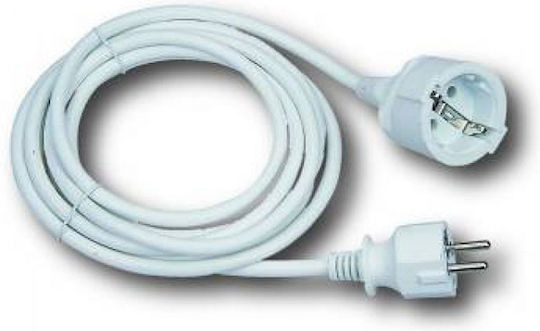 Cablu de prelungire cu role cu lungimea de 7m Diametru 3 x 1.5mm² Albă