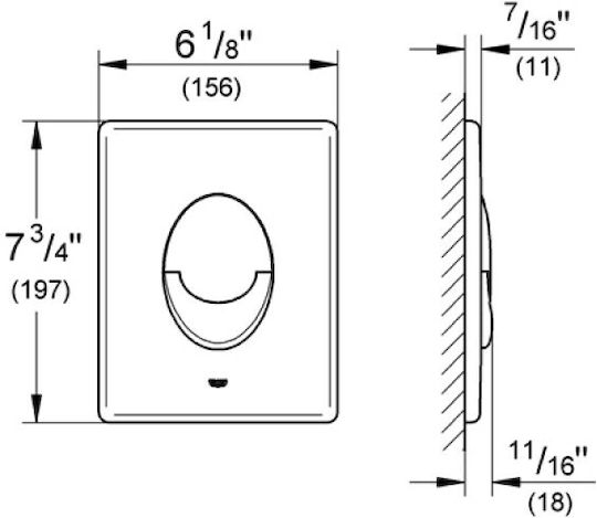 Grohe Skate Air Flush Plate Dual Flush