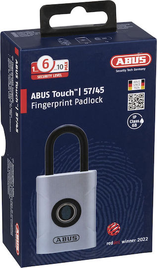 Abus Lăcăt Prelungit Cu amprentă digitală 45mm Gray 1buc