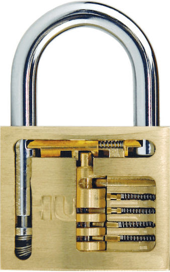 Hugo Locks BR 20 Μπρούτζινο Λουκέτο Πέταλο με Κλειδί 20mm