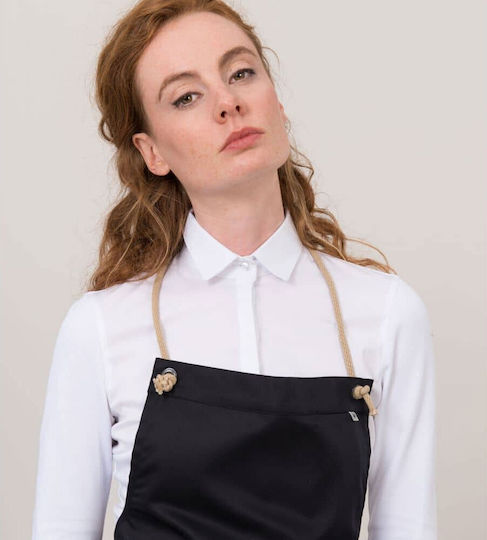 Le Nouveau Chef Ποδιά Chefkoch Ganzkörper Spanish Schwarz