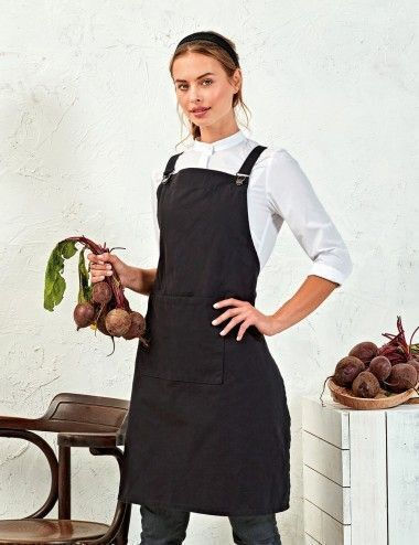 Premier Ποδιά Barista / Barkeeper Ganzkörper Premier PR129 Beige
