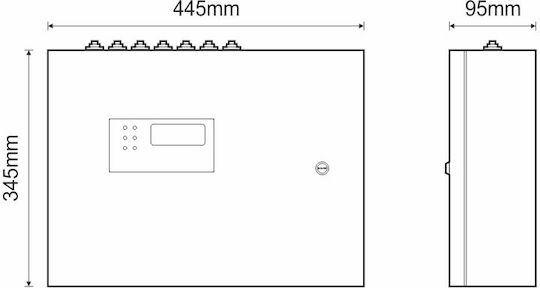 Olympia Electronics Πίνακας Πυρανίχνευσης 4 Ζωνών