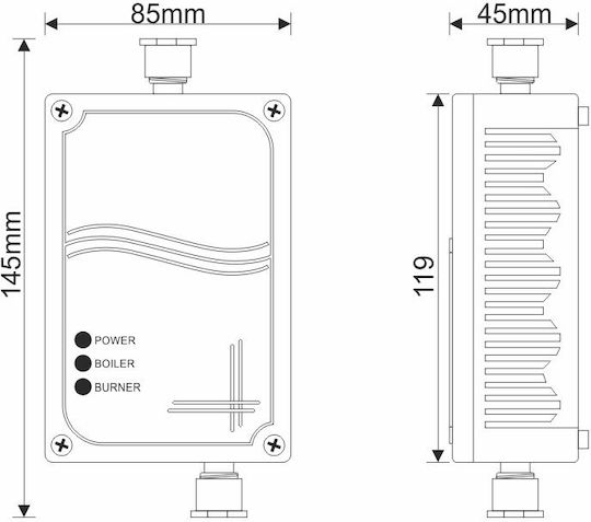 Olympia Electronics Автономен Детектор за газ с 2 реле IP65