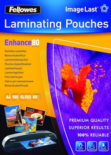Fellowes ImageLast Foi De Laminare A4 80 Micron Lucioase 80 Micron Număr Bucăți 100