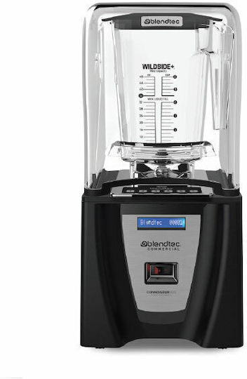 Blendtec Connoisseur 825 Gewerblicher Mixer 1.8kW mit 2 FS-Krügen Schwarz mit Gewicht Krug 1.8lt 22.9x22.9x47.5cm