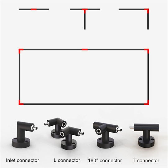 Home Lighting Montagehalterung für Leuchten Schwarz 77-9076