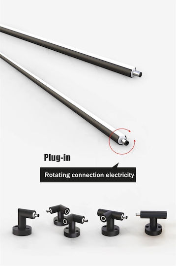 Home Lighting Монтажна Поддръжка за Осветителни Тела Черен 77-9078