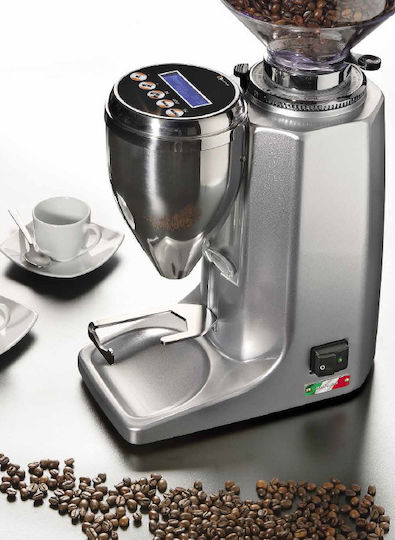 Quamar M80 E Commercial Coffee Grinder On Demand 460W with Bean Hopper Capacity 1.2kg Stainless Steel