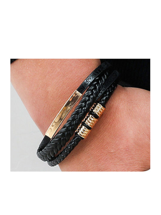 Magnetic Snap Bracelet, made of synthetic leather.