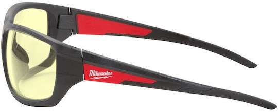 Milwaukee Safety Glasses with Yellow Lenses