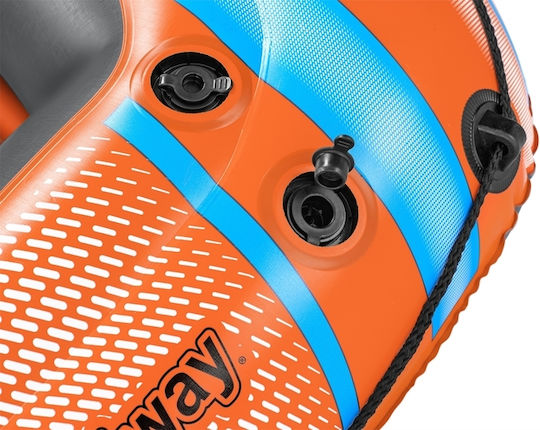 Bestway Inflatable Boat 3 People Orange with Oars & Pump 246x122cm