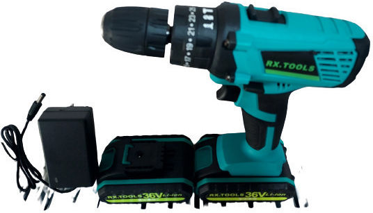 RX Tools T04 Șurubelniță Cu Percuție Mașină De Găurit Cu Baterie 21V 2x2Ah