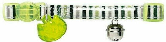 Hunter Glossy Stripes Katzenhalsband Grün